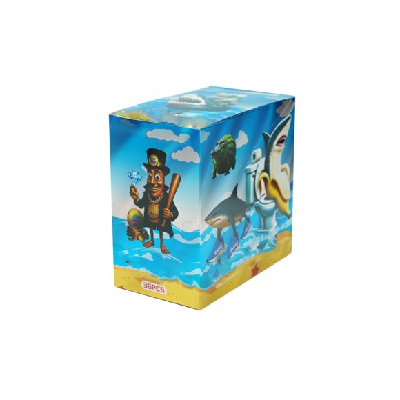 NAOJIE 288 Pcs Italian Brainrot Cards,2025 Officiel en Boîte (36 Paquets,288 Pcs), Mettant en Vedette des Personnages comme Tralalero Tralala et Tung Tung Tung Sahur,Carte Dorée Collection de Cartes Flash(A)