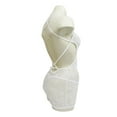 thumbnail image 4 of 2 PC Crisscross Back Lace Mini Dress with G-String - White, 4 of 6