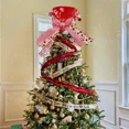 Alex 2025 New Year Christmas Tree Top Hat, HighQuality Buffalo Plaid