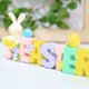 thumbnail image 3 of Decoración de huevos de Pascua, conejito, centro de mesa, decoración de vacaciones, figura de Micro paisaje, artesanía de resina, decoración de dormitorio para niños esquí esquí Gafas de esquí, 3 of 5