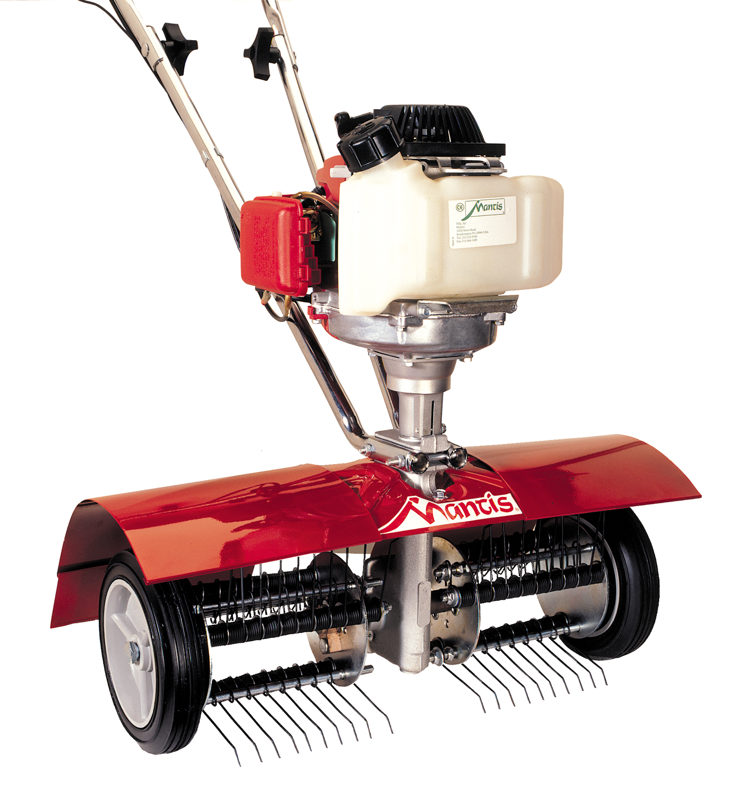 Mantis 5222 Lawn Dethatcher Attachment with 60 Spring-Steel for 9" Tillers