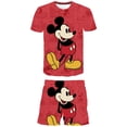 thumbnail image 1 of Camisetas de manga corta de Mickey Mouse + pantalón corto, conjunto informal de dibujos animados de verano para niñas, ropa de Disney, trajes bonitos de 1 a 14 años, 3T Gao Jinjia LED, 1 of 2