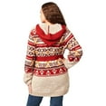 thumbnail image 2 of Wrangler Womens 112322127  Cardigan with Hood L Oatmeal, 2 of 2