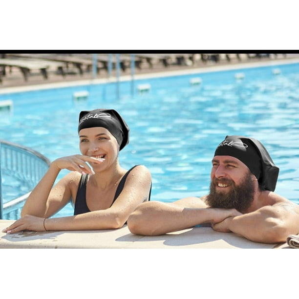 Swimming Caps Silicone Swim Cap Swimming Hats For Long Hair Women Man