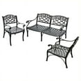 thumbnail image 1 of Afuera Living Taditional 3 Pièces Canapé Patio en Aluminium en Noir, 1 of 2