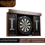 Bristle Dartboard Cabinet Set, LED Lights, Official Size Dart Board, by Barrington Billiards