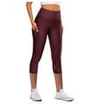 thumbnail image 2 of Yoga Pants Women, Active Sports Summer Workout Solid, 2 of 4