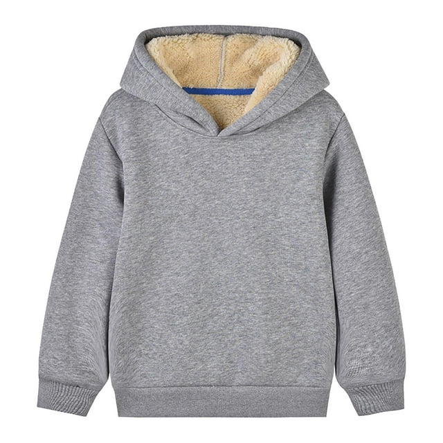 Yuyuzo Vêtements pour Bébé Manches Longues Chandail en Molleton Col Rond Enfants Fille Garçon Chandail Uni