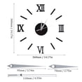 thumbnail image 2 of Reloj De Pared Con Números Romanos, Decorativo, Sin Marco, Para Sala De Estar, Dormitorio, Hogar, Negro, 2 of 8