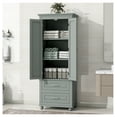 thumbnail image 6 of Grey Tall Storage Cabinet with Drawers, Bathroom/Office Organizer - Adjustable Shelves, Anti-Tip Design, 6 of 9