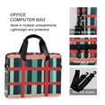 thumbnail image 4 of FORMRS 16" Laptop Bag Carrying Sleeve Case with Handle Travel Shoulder Briefcase, Green Plaid, 4 of 8