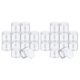 thumbnail image 1 of Empty 24-Pack Transparent Plastic Storage Spice Jar Wide Mouth Plastic Container with Lid for Beauty Products, 1 of 5