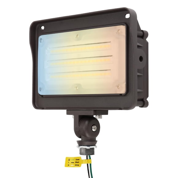 kadision LED Flood Light Outdoor, 50W/40W/30W 6500lm 3000K/4000K/5000K Selectable, Dusk-to-Dawn Photocell, IP65 Waterproof Adjustable Knuckle Mount Security Lights, 100-2