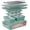 Teal, variant on 8-Piece Stackable Bakeware Set - Aluminized Steel with Ceramic Non-Stick Coating, Healthy Baking, Ergonomic Handles, Cooling Rack, Non-Toxic, Oven-Safe, Durable Quality