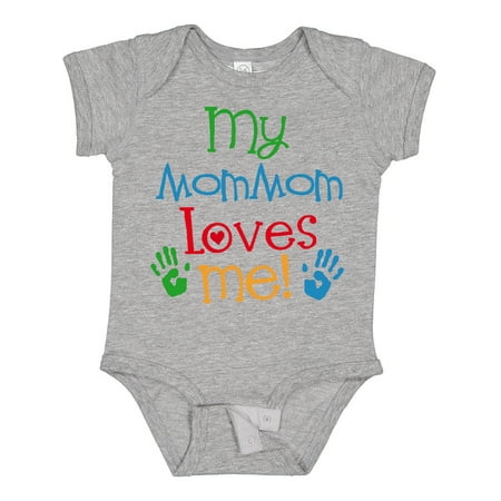 

Inktastic MomMom Loves Me Childs Gift Baby Boy or Baby Girl Bodysuit