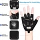 thumbnail image 5 of Guantes de bicicleta de verano Guantes reflectantes de medio dedo para bicicleta Guantes cortos de gel para bicicleta Hombres y mujeres Bicicleta MTB Bicicleta Motocicleta, 5 of 7