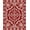 Red, Pattern 3, variant on ODIKA 4x6 Machine Washable Non-Slip Area Rug, Luxurious Winterscape Baroque Jewel High Traffic Rug, Red, 614256