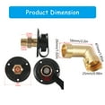 thumbnail image 3 of City Water Fill Inlet Flange With Brass Check Valves For Motorhomes Trailer Use, 3 of 13