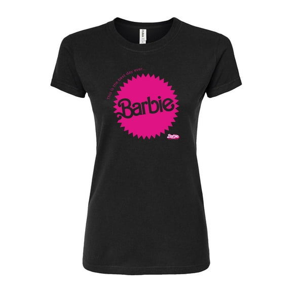 Barbie The Movie - Mattel Barbie Burst - Juniors Fitted Graphic T-Shirt