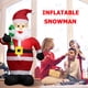 thumbnail image 4 of Papá Noel inflable con muleta pequeña Hotel adornos para el hogar Tmvgtek decoración navideña, 4 of 8