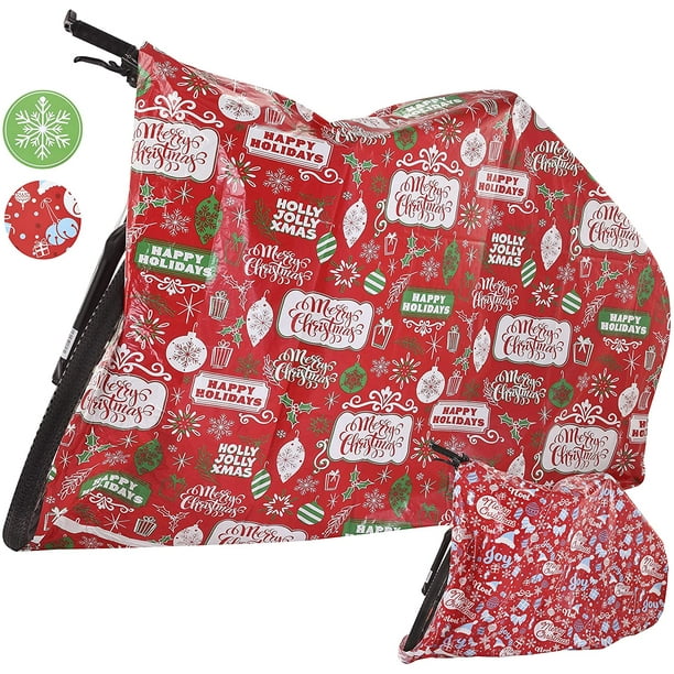2 Large Bicycle Gift Bags 72"x60" with Gift Tags for Heavy Duty Large