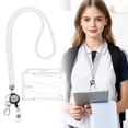thumbnail image 2 of Cute Pattern Neck Lanyard,Multi-Purpose Key Lanyard,Id Card Holding Strap,Stylish Appearance Long Neck Hanging Lanyard Has Soft Comfortable Strap Body,It Is Used for Hanging Keys,White, 2 of 9