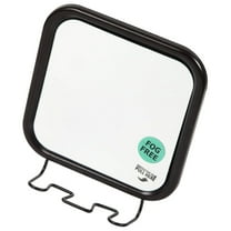 GAXIRE Suction Wall Mirror Makeup Mirror Black Glass 1Pcs