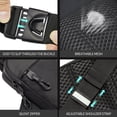 thumbnail image 3 of Bolso bandolera LKEX Mini bandolera impermeable de nailon Negro 17 x 3 x 22 cm, 3 of 7