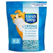 Fresh Step Clean Care Crystal Cat Litter, Febreze Freshness Scent, 8 lb Bag