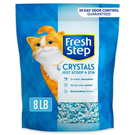Fresh Step Crystals, Premium Cat Litter, Scented (Multiple Sizes)
