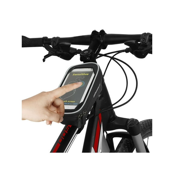 Bicycle Waterproof Handlebar Bag - Top Tube Before Ride, Bicycle Phone Holder, Frame Bag, Pouch Pouch for iPhone13 12 11 Pro, 11pro Max XS XR X 8 7 6S 6 Plus