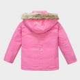 thumbnail image 6 of Povozer Girls' Warm Winter Coat Long Parka Fleece Lined Waterproof Puffer Jacket with Removable Hood(Pink,11-12 Years), 6 of 6