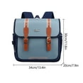 thumbnail image 3 of School Bag Durable PU Students Backpack Children Daily Leisure (Purple), 3 of 6