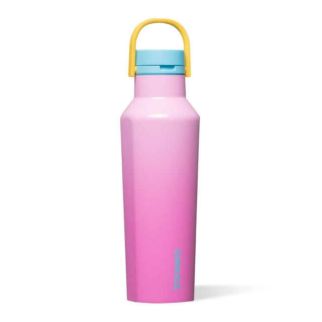 Cantimplora deportiva Thermos Corkcicle, 600 ml, rosa, a prueba de derrames