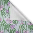 thumbnail image 6 of Ambesonne Vintage Asian Valance & Curtain, Purple Iris with Bird, 55"x24", Baby Blue Pink, 6 of 7