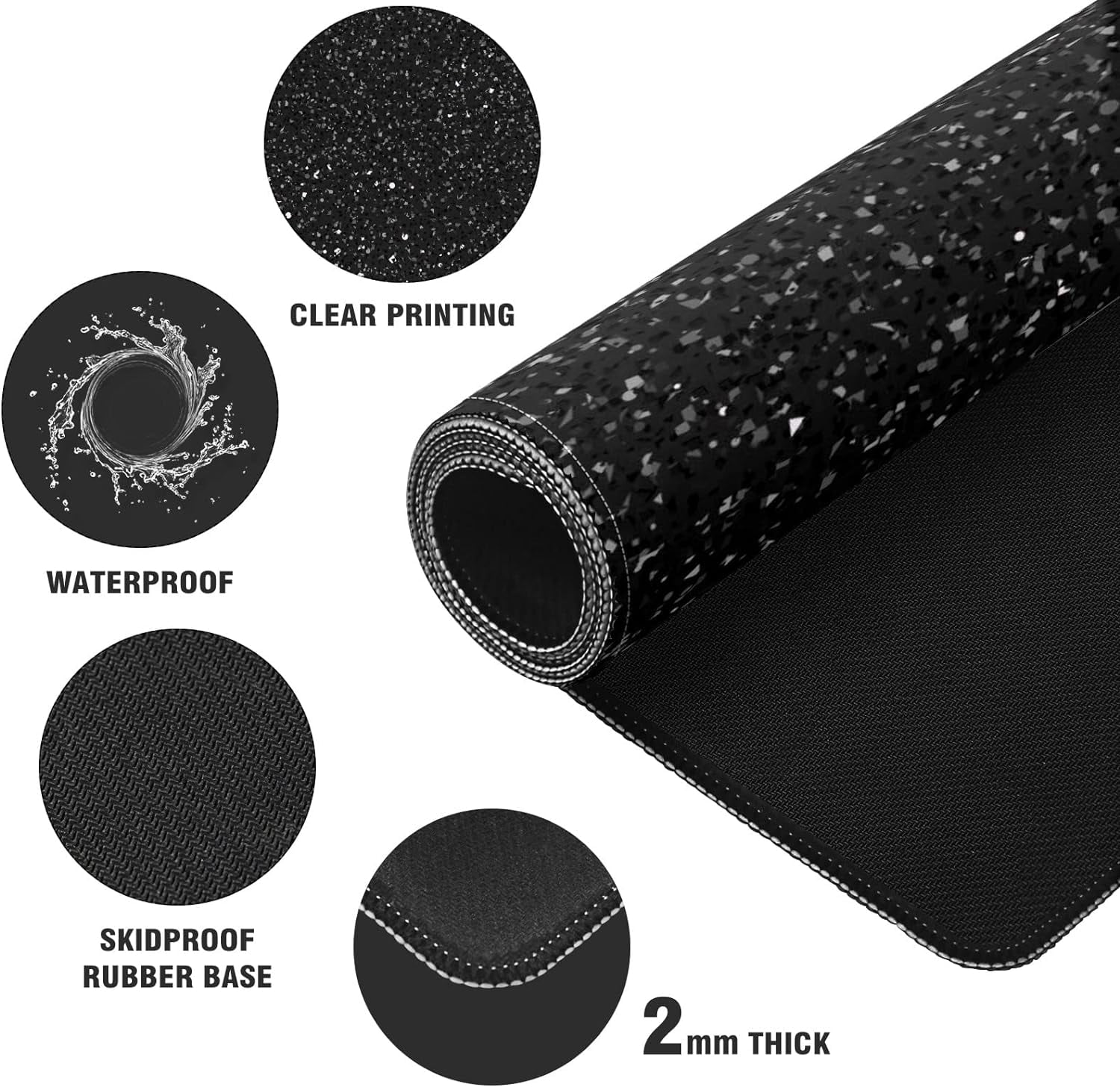 Golden Glitter and Shiny Desk Mat, Desk Accessory, Cute Workspace, Trendy Workspace, Trendy, 35.4x15.7in Large Gaming Mouse Pad, Cute Desk Topper, Pretty Desk Pad