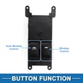 thumbnail image 3 of Interruptor de ventana eléctrica Unique Bargains No. 935701W000 para el lado del conductor delantero izquierdo del Kia Rio III (UB) 2012 en negro, 3 of 7