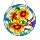 thumbnail image 2 of Fiudx Colgante de Colibrí Colorido, Decoración Artesanal de Acrílico, Diseño Floral Vibrante, Adorno Brillante para Ventana, Perfecto para Jardín, Sala de Estar o Uso Exterior, Tamaño 16 X 16 Cm., 2 of 4