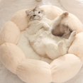 thumbnail image 4 of Flower Shaped Cage Warm Nest Dog Winter Indoor Cute Cuddle Light Pink L, 4 of 8