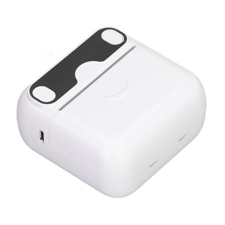 Wrong Question Printer, Portable Thermal Bluetooth Label Maker, Inkless Mini Pocket Printer for Kids and Study, White