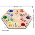 thumbnail image 2 of Muyoka Juego de mesa de canicas con 6 dados y 30 bolas de canicas Tablero interactivo de doble cara para padres e hijos Juegos de mesa de pista rápida de madera para niños adultos Muyoka Hogar, 2 of 7