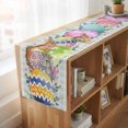 thumbnail image 6 of Table Runners 90 Inches Long Dress Scarves, Vintage Easter Farmhouse Coffee/Dining/Kitchen Table Runner for Living Room, Colorful Floral Eggs Bunny Blue Plaid Rustic 13x90 Inch, 6 of 9