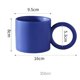 thumbnail image 2 of Taza de café de cerámica de color sólido con asa, taza de desayuno con leche de avena, 350 ml, 2 of 7