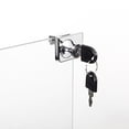 thumbnail image 3 of 2 - door 3 - shelf black glass display cabinet / Display items attractively in living room, 3 of 3