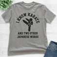 thumbnail image 2 of Kids I Know Karate And Two Other Japanese Words Shirt, Youth Kids Boy Girl T-Shirt, Karate Jiu Jitsu MMA Tee, Dark Heather Gray, Medium, 2 of 4