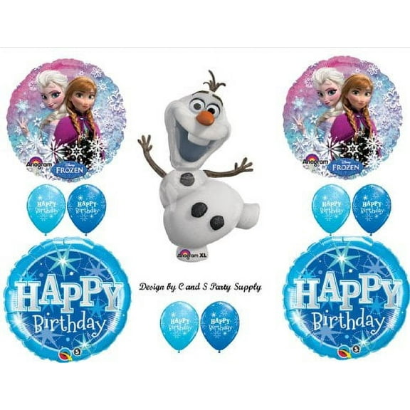 Frozen Olaf Snowman Disney Movie BIRTHDAY PARTY Balloons Decorations Supplies