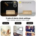 thumbnail image 5 of Wooden Digital Alarm Clock, LED Alarm Clock with Temperature Desk Clocks for Office,Bedside Clock, 5 of 9