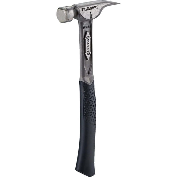 Stiletto TRIMBONE 10 Oz. Smooth-Face Framing Hammer with Curved Titanium Handle