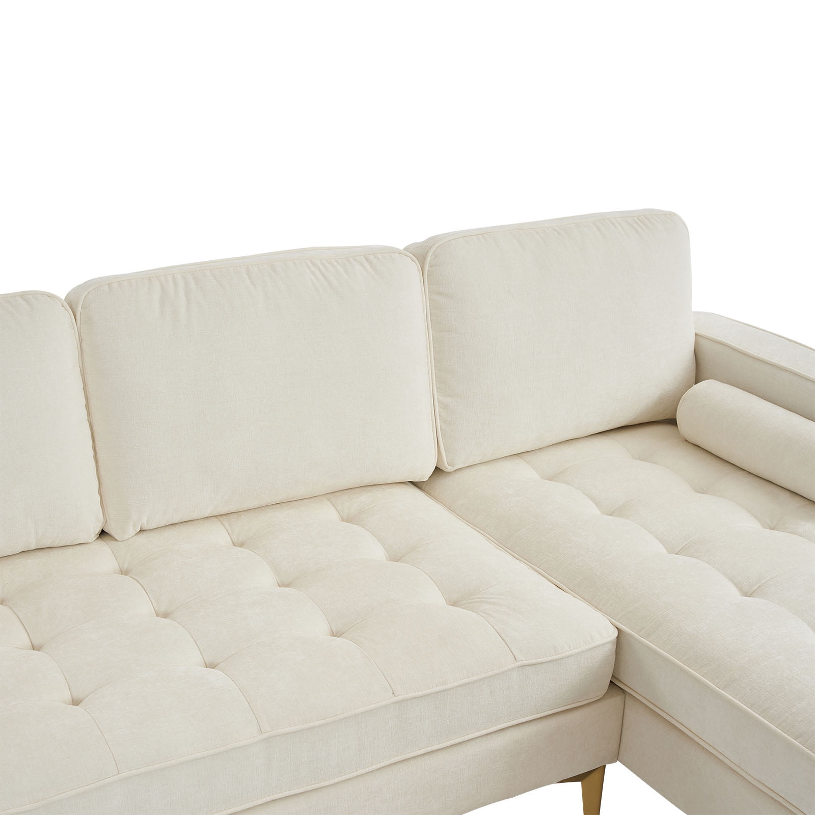 YYAo Convertible Sectional Sofa Futon, L Shaped Couch with Reversible Chaise for for Living Room, Apartment and Small Space, Beige YYAo Convertible Sectional Sofa Futon, L Shaped Couch with Reversible Chaise for for Living Room, Apartment and Small Space, Beige