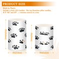 thumbnail image 6 of Yayeee Flameless Candles with Remote Flickering Battery Operated Multi Color Changing, Black Cartoon Cat Paw, 6 of 7